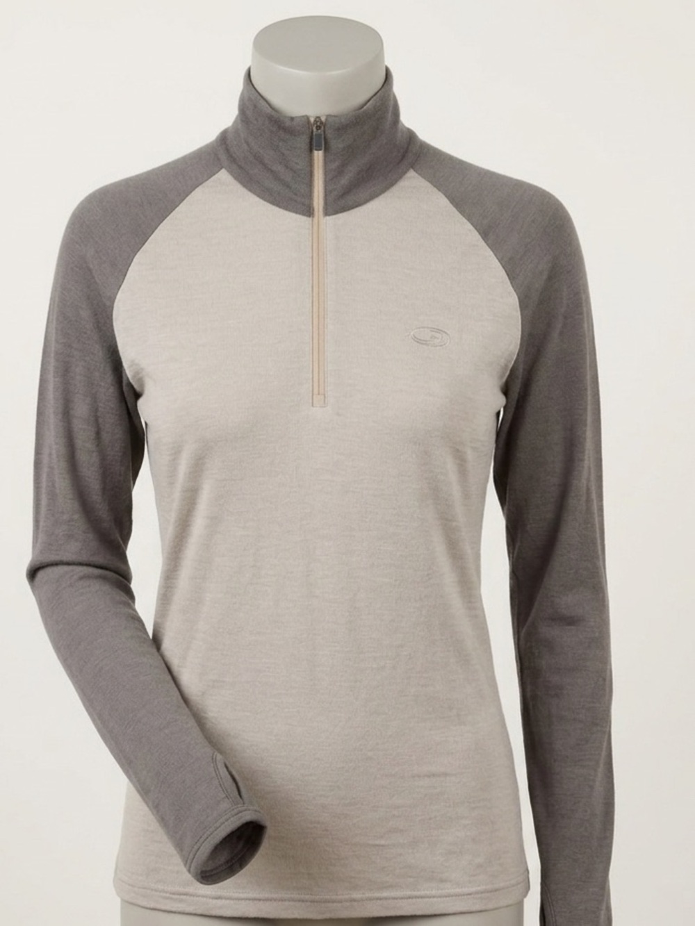 Icebreaker 260 Bodyfit Merino Wool Half Zip Mens XL Thermal Base Layer Slim Fit